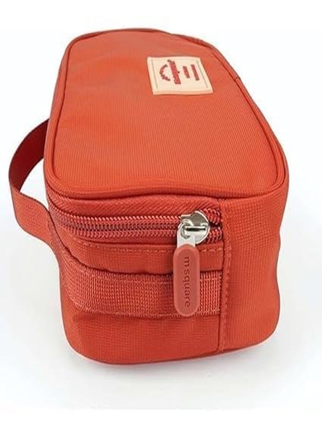 TAGUDA 7pcs Set Travel Organizer Pouches/Packing Cubes/Space Saver Bags for Clothes/Toiletry Kit/Underwear/Makeup Kit/Travelling Pouch (RED) - Image 5